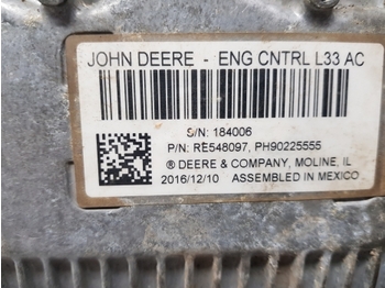 ECU for Farm tractor John Deere 6145r Engine Control Unit Re548097, Re580347, Sw63031b: picture 3