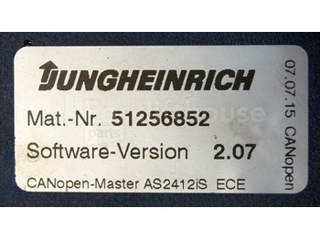 ECU for Material handling equipment Jungheinrich 51226801 Rij/hef/stuur regeling  drive/lift/steering controller AS2412 i S index B Sw. 2,07 51419306 sn. S1AX00062610 from ECE225 year 2015: picture 3