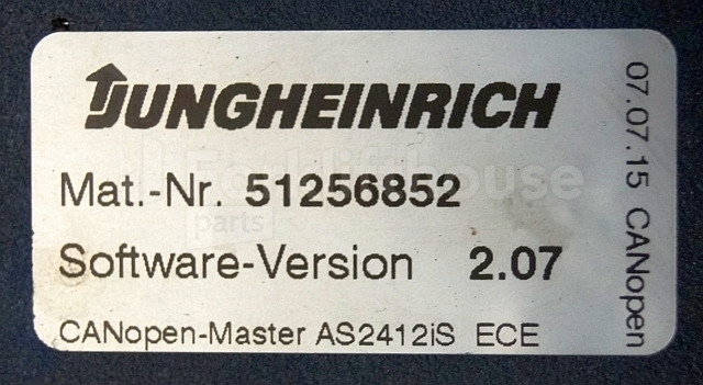 ECU for Material handling equipment Jungheinrich 51226801 Rij/hef/stuur regeling  drive/lift/steering controller AS2412 i S index B Sw. 2,07 51419306 sn. S1AX00062610 from ECE225 year 2015: picture 3