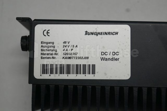Electrical system for Material handling equipment Jungheinrich 52032357 Omvormer Transformer 48V -> 24V/5A for EKS310 sn. KAMO772302J08: picture 2