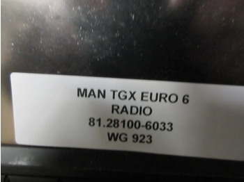 Electrical system for Truck MAN 81.28100-6033 RADIO NAVI MAN TGS TGX TGM EURO 6: picture 5