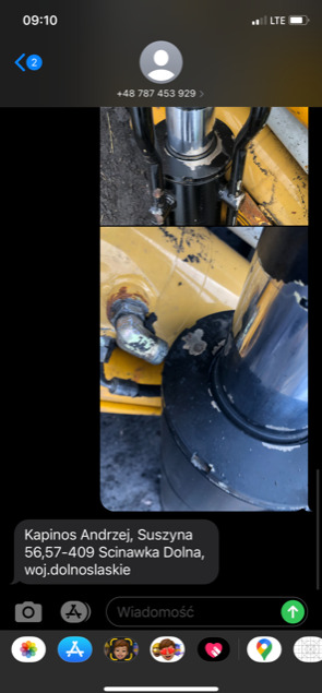 Hydraulic cylinder for Agricultural machinery Matbro ts 280 ts 290 siłownik wychyłu łyżki: picture 8