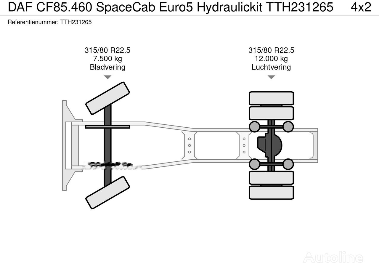 DAF CF85.460 SpaceCab Euro5 Hydraulickit leasing DAF CF85.460 SpaceCab Euro5 Hydraulickit: picture 16