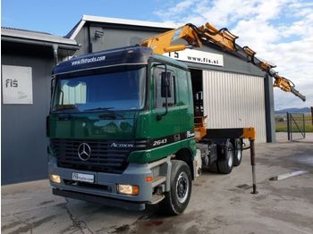 Tractor unit Mercedes Benz Actros 2643 6x4 tractor unit + EFFER crane 24000 N: picture 1