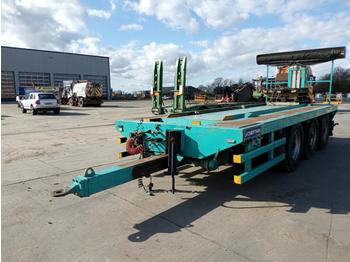 Roll-off/ Skip trailer 2009 Chieftain Tri Axle Hook Loader Skip Trailer, Easy Sheet, Air Brakes: picture 1