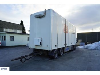  Narko 4 axle trailer with full side opening and heat - Closed box trailer