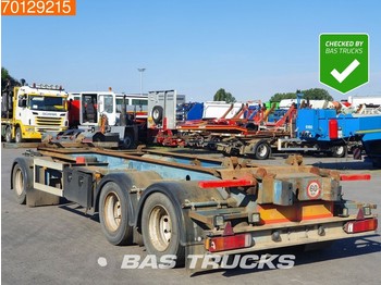 AJK AETL/10-28/19.5 With Sled Liftaxle BPW - Container transporter/ Swap body trailer