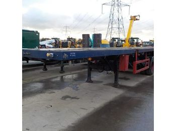  Nooteboom Tri Axle Double Extendable Flat Bed Trailer c/w All Steer - Curtainsider trailer