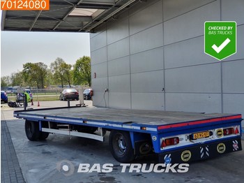 Jumbo MV200L 1E Twistlocks 20Ft. 2 axles Hartholz-Boden Rungen - Dropside/ Flatbed trailer