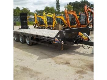  Unused 2017 PF Trailers 27 TON Tri Axle Draw Bar Low Loader c/w Hydraulic Ramps, Air Brakes, Commercial Axles - SA9PFLL27TA400510 - Dropside/ Flatbed trailer