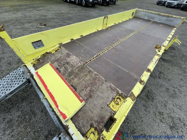 Low loader trailer for transportation of heavy machinery Hiebenthal TTH 18 Tandem Tieflader TwistLock Rampen 15t. NL: picture 4