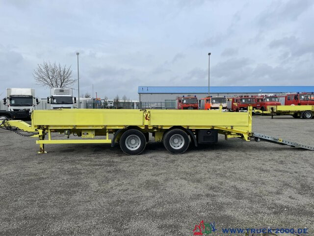 Low loader trailer for transportation of heavy machinery Hiebenthal TTH 18 Tandem Tieflader TwistLock Rampen 15t. NL: picture 13