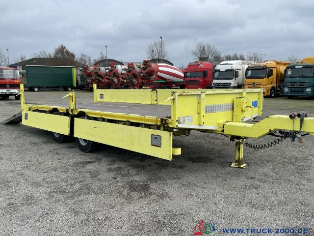 Low loader trailer for transportation of heavy machinery Hiebenthal TTH 18 Tandem Tieflader TwistLock Rampen 15t. NL: picture 10