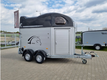 Cheval Liberté Gold First Alu for two horses with tack room 2000 kg GVW trailer - Horse trailer