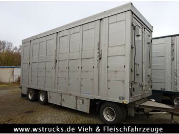 Menke 2 Stock Ausahrbares Dach Vollalu  7,50m  - Livestock trailer