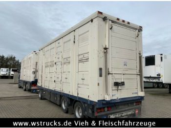 Menke 3 Stock Ausahrbares Dach Vollalu  7,35m  - Livestock trailer