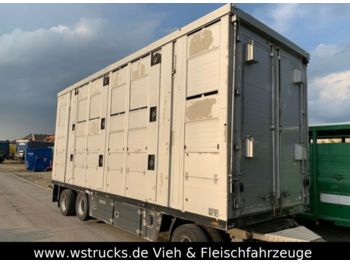Menke 3 Stock Ausahrbares Dach Vollalu  7,50m  - Livestock trailer