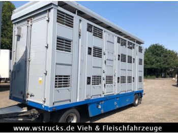 Menke 3 Stock   Vollalu Hubdach  - Livestock trailer