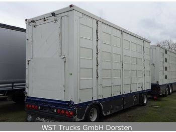 Menke 4 Stock  Vollalu Tränken Hubdach  - Livestock trailer
