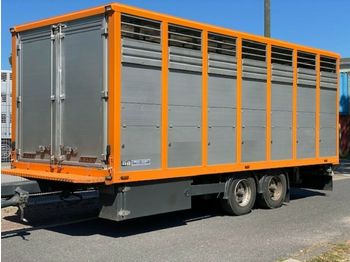 Menke  Tandem Einstock Vollalu Durchladen  - Livestock trailer