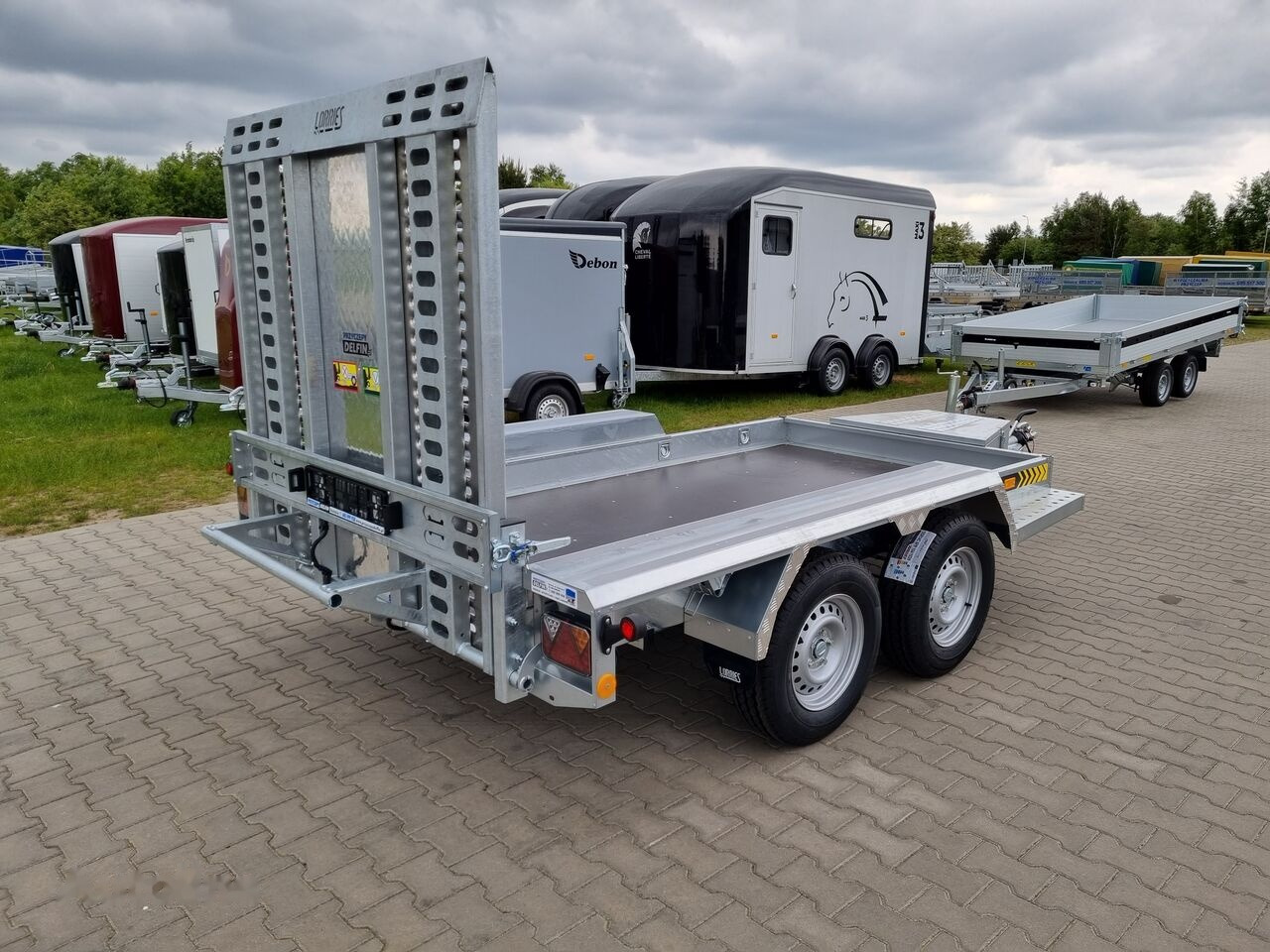 New Plant trailer Lorries TPM27 311x155 cm GVW 2700kg machine transporter excavator bobcat: picture 8