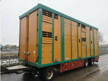 Livestock trailer Menke-Janzen Menke 2 Stock  Vollalu 8 m Hubdach Viehanhänger: picture 1