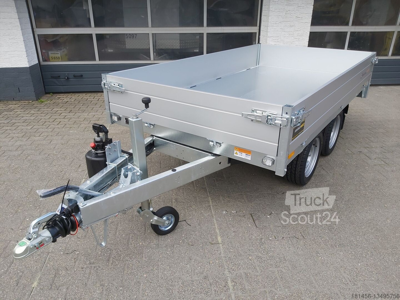New Tipper trailer Saris K1 276 150 30 2000kg Handhydraulik Neu: picture 4