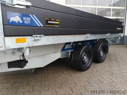 New Tipper trailer Saris direkt heavy duty K3 356 184 3500 2 Elekktro und Notpumpe Alurampen Stützen LED Beleuchtung: picture 25