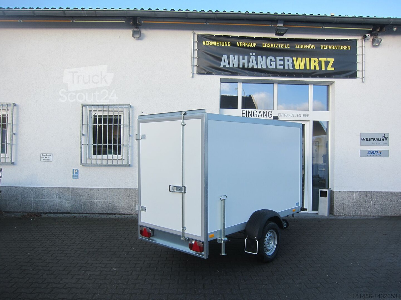 New Closed box trailer Wm Meyer direkt neuen AZ 1325/126 1300kg Sandwich glatte Wände für Beschriftung jetzt günstig online kaufen: picture 6