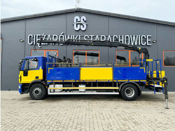 Dropside/ Flatbed truck, Crane truck IVECO EuroCargo 180E25: picture 4
