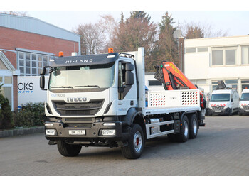 Cab chassis truck, Crane truck Iveco Trakker 360 E6 6x4 Palfinger 18002 Funk 6-S.Kr.: picture 1