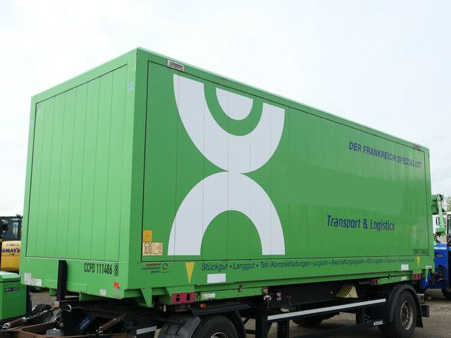 Container transporter/ Swap body truck Krone, Wechselkoffer, BDF, Schlüssellochblech: picture 2