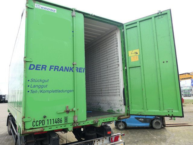 Container transporter/ Swap body truck Krone, Wechselkoffer, BDF, Schlüssellochblech: picture 6
