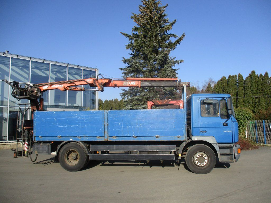 Dropside/ Flatbed truck, Crane truck MAN 12.284 EURO 2 ATLAS: picture 4