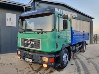 Curtainsider truck MAN 19.422 4x2 stake body - ZF Gearbox: picture 1
