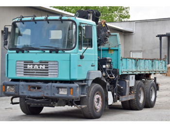 Tipper, Crane truck MAN 27-314 * HIAB 220 - 3 + FUNK * 6x4: picture 3