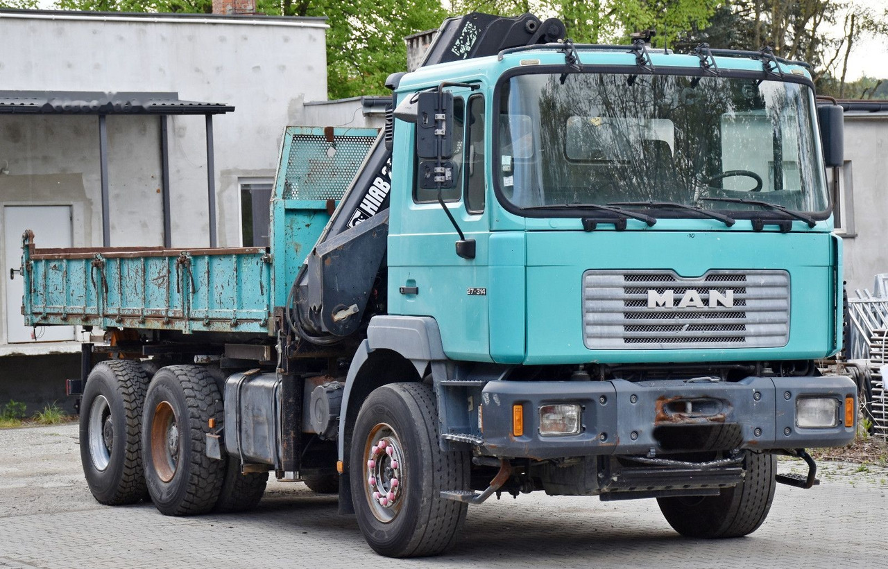 Tipper, Crane truck MAN 27-314 * HIAB 220 - 3 + FUNK * 6x4: picture 4