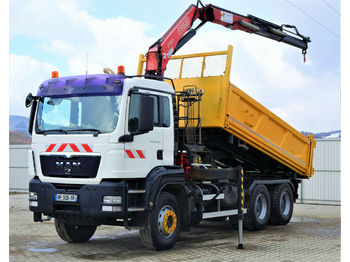 Tipper, Crane truck MAN TGS 33.400 Kipper 5,10 m + Kran  * 6x4!: picture 1