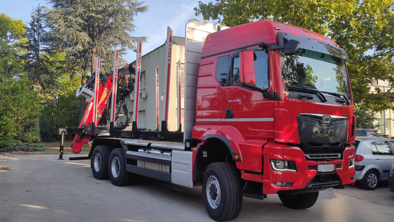 New Log truck, Crane truck MAN TGS 33.520: picture 2