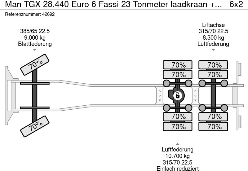 MAN TGX 28.440 Euro 6 Fassi 23 Tonmeter laadkraan + Fly-Jib leasing MAN TGX 28.440 Euro 6 Fassi 23 Tonmeter laadkraan + Fly-Jib: picture 15