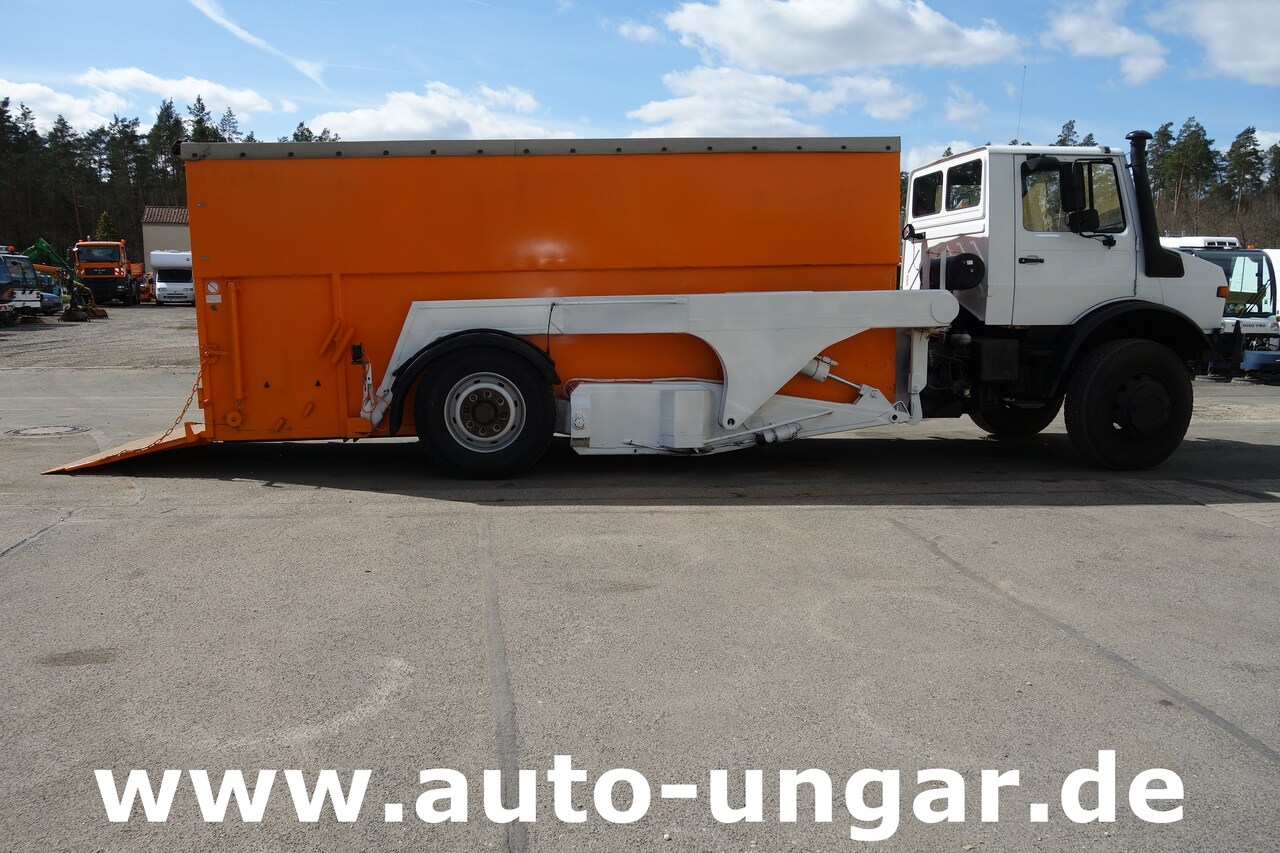 Container transporter/ Swap body truck MERCEDES-BENZ Unimog U1700 Ruthmann Cargoloader  mit Wechselcontainer: picture 7
