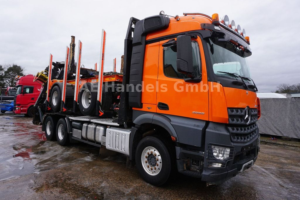 Log truck, Crane truck Mercedes-Benz Arocs 2658 L BL 6x4 *Retarder/Hiab-Loglift-145Z: picture 6