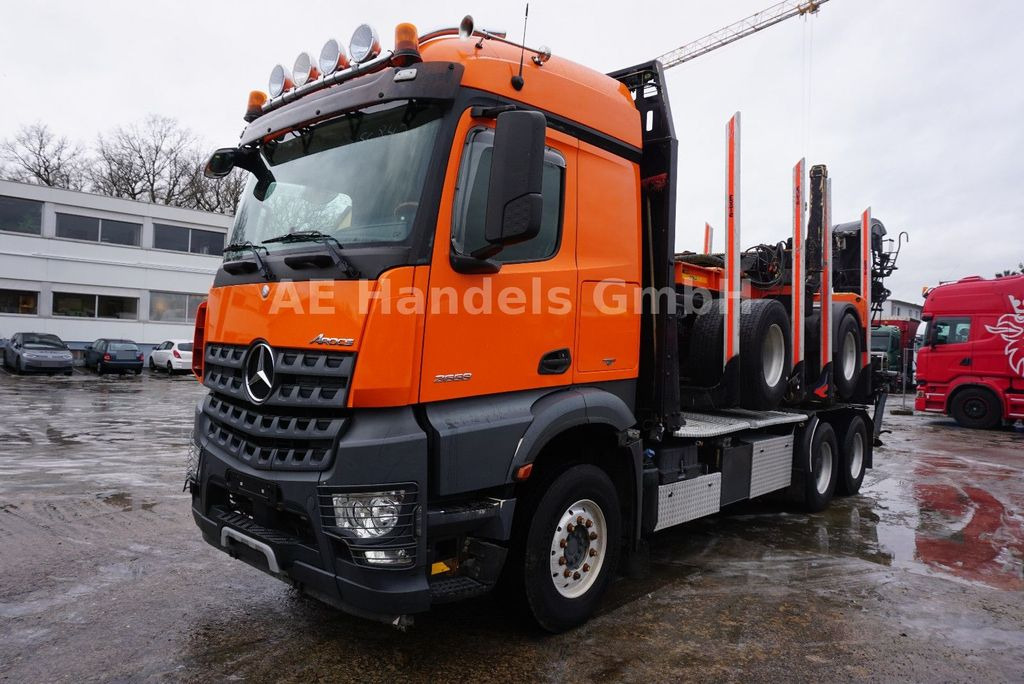 Log truck, Crane truck Mercedes-Benz Arocs 2658 L BL 6x4 *Retarder/Hiab-Loglift-145Z: picture 30