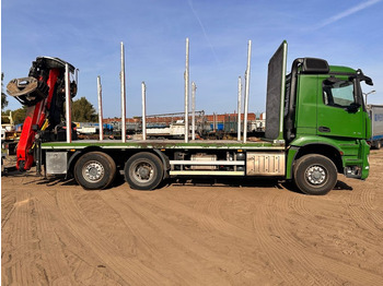 Log truck, Crane truck Mercedes-Benz Arocs 2751 Kran: picture 5