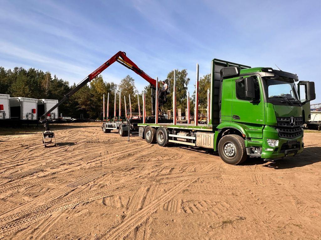 Log truck, Crane truck Mercedes-Benz Arocs 2751 Kran: picture 4