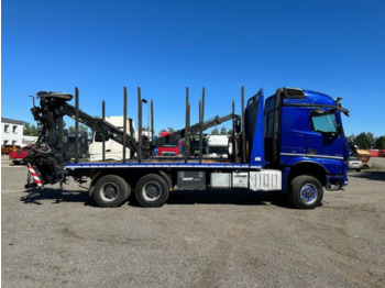 Log truck, Crane truck Mercedes-Benz Arocs 3353 6x6 Epsilon Q170L9 Timber transporter: picture 4