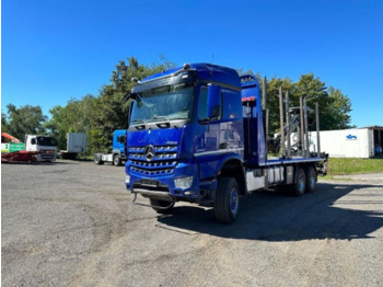 Log truck, Crane truck Mercedes-Benz Arocs 3353 6x6 Epsilon Q170L9 Timber transporter: picture 2