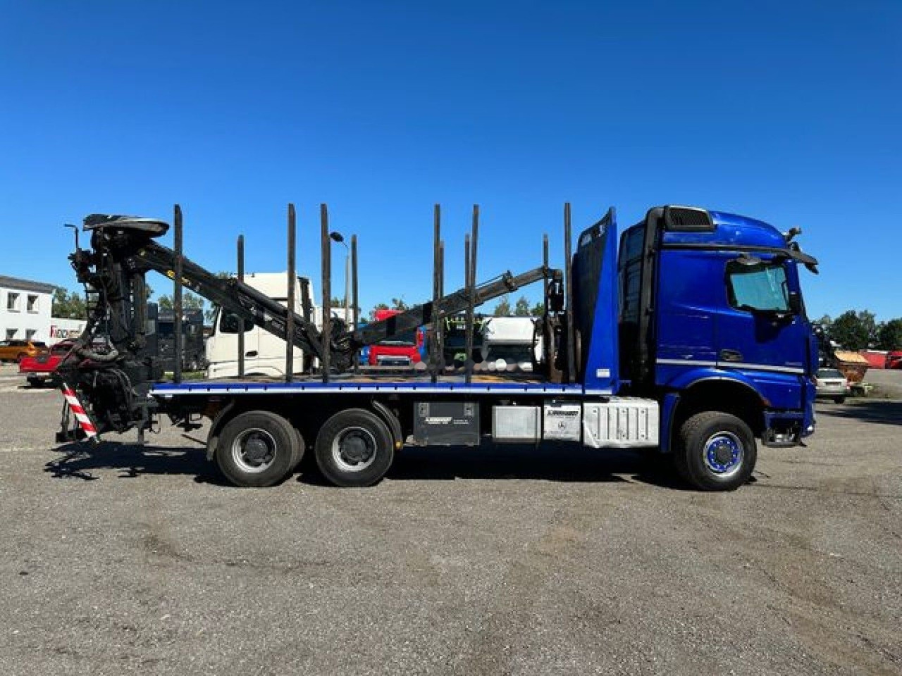 Log truck, Crane truck Mercedes-Benz Arocs 3353 6x6 Epsilon Q170L9 Timber transporter: picture 4