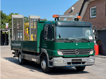 Autotransporter truck Mercedes-Benz Atego 1229 Maschinentransporter Rampen: picture 2