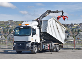 Tipper, Crane truck Renault C460: picture 2